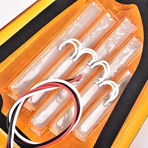 Miniatura 7 de G-PLUS 2 luces LED ámbar de señal de giro compatibles con Kenworth 2008 y mayores K300 T300 T330 T600 delantera izquierda y derecha marcador lateral