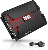 Boss Audio PV3700 3700W 5-Channel Car Amplifier - 2/4 Ohm Stable, Full Range, Bridgeable, Bass Boost, MOSFET Power for Ultimate Sound