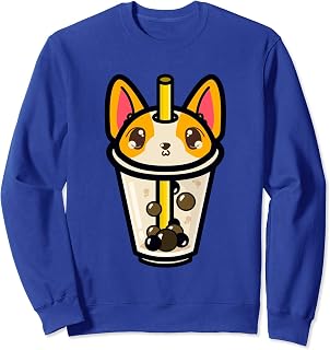 Chihuahua Bubble Tea Cup Cute Kawaii Boba Milk Dog Sudadera