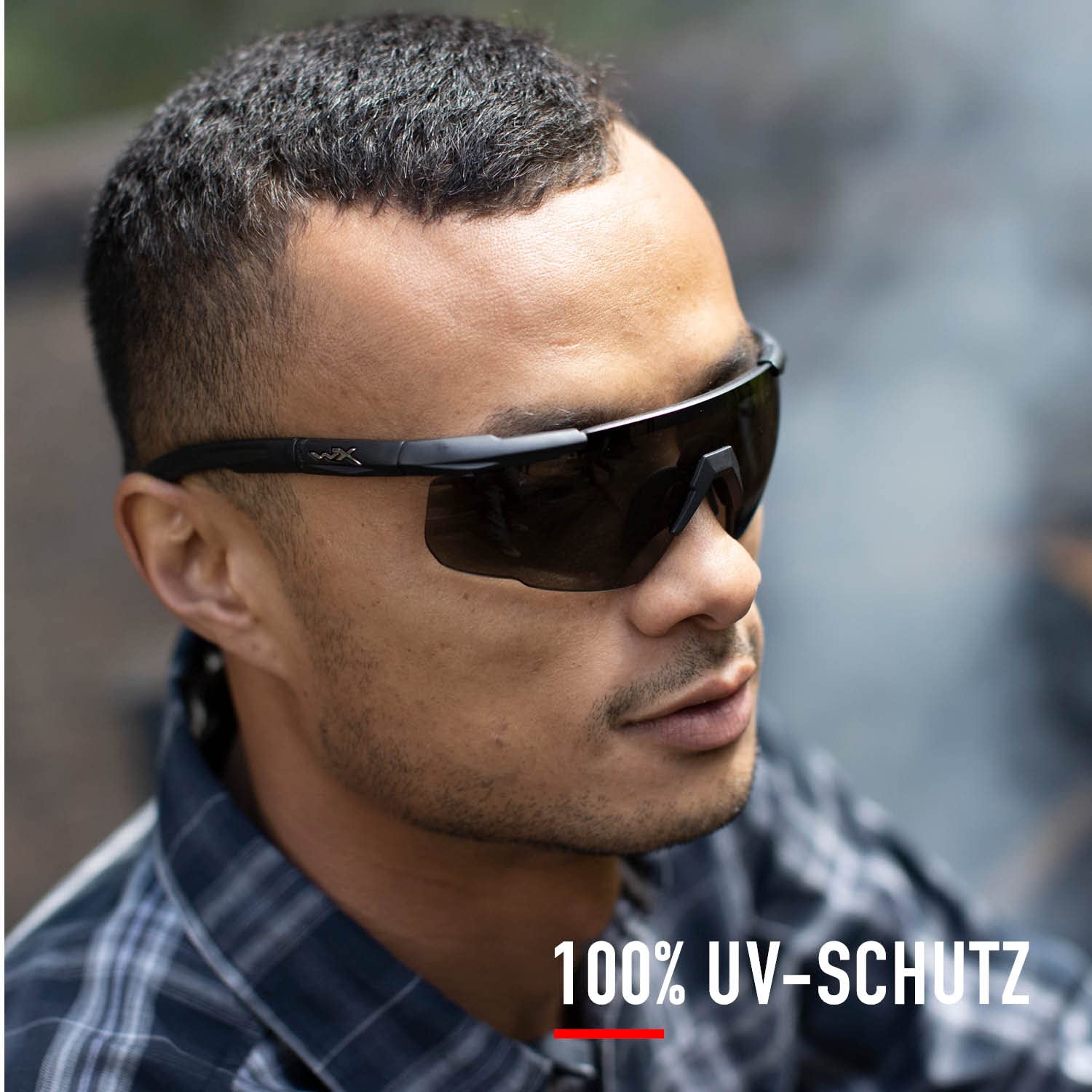 Wiley X | Saber Advanced | Schießbrille & Sportbrille Herren | Perfekt als Laufbrille Fahrradbrille & MTB Brille │ 100% UV-Schutz | Ideal bei Outdoor-Aktivitäten | Airsoft Schießen