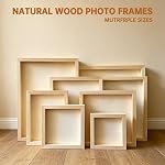 6 Pack 8 x 12 inch Wood Panel Boards,Unfinished Wood Frames for DIY Art Projects, Square Canvas for Painting, Pouring, Arts Use with Oils, Valentine's Day Halloween Christmas Decorative Panel Canvas
