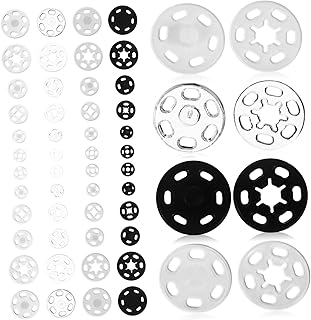 Anneome 120 Conjuntos De Botões De Pressão Para Roupas Botões De Pressão Para Costura De Roupas Fecho De Pressão Botões De Pressão De Plástico Clipe De Roupas Botões Botões De Nylon