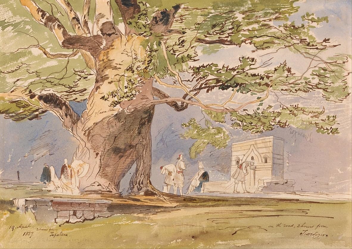 Tableau sur la route deux heures Edward Lear : impression d'art mural de qualité musée - 5