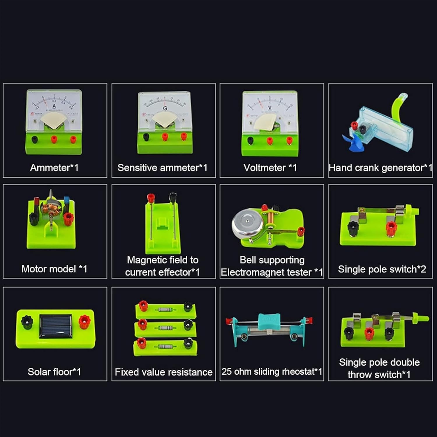 Electrical Experiment Box Complete Set of Scientific Experiment Box Test Box Complete Set of Physical Experiment Equipment Box Physics Experiment