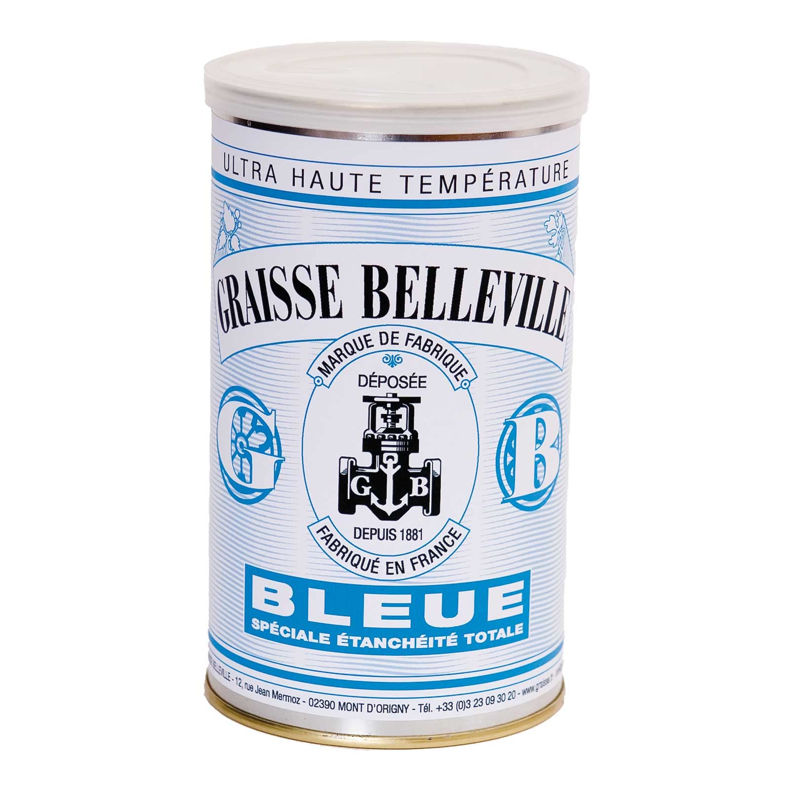 GRAISSE BELLEVILLE Etiquette Bleue Boite de graisse spéciale étanchéité 1kg