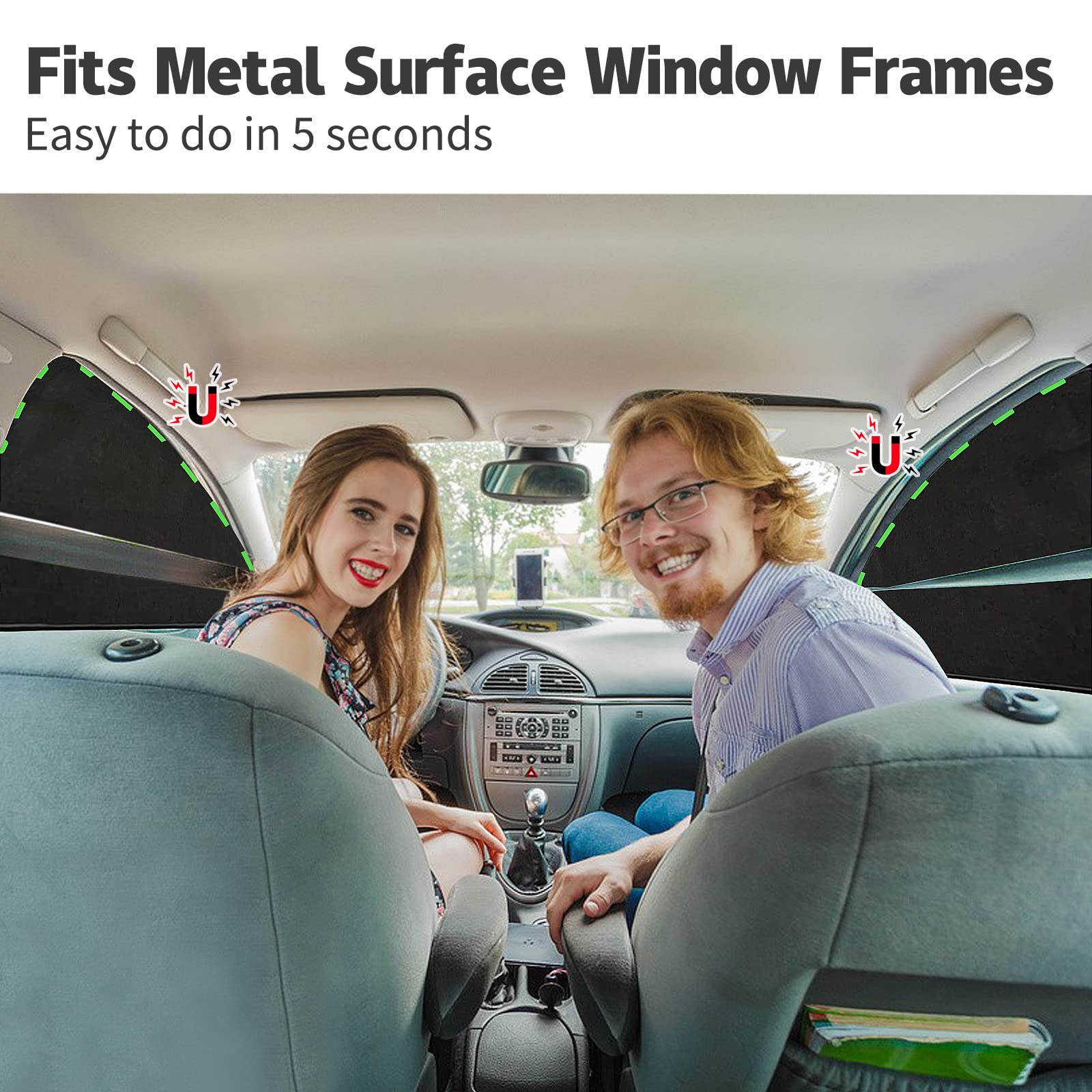 ZATOOTO Car Side Window Sunshades 2 pcs - Image 2