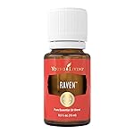 Young Living - Raven Essential Oil Blend 15 ml | Natural Breathing Support with a Cool Minty Aroma | Chest and Throat Relief | Inhalation Therapy | Aromatherapy Diffuser