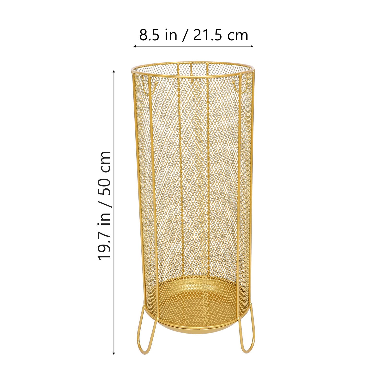 LIFKOME Portaombrelli per Canne Bastoni da Passeggio Ombrelli Portaombrelli in Metallo per La Decorazione 'home Office Free Stand Nero 54X21. 5X21. 5 Cm