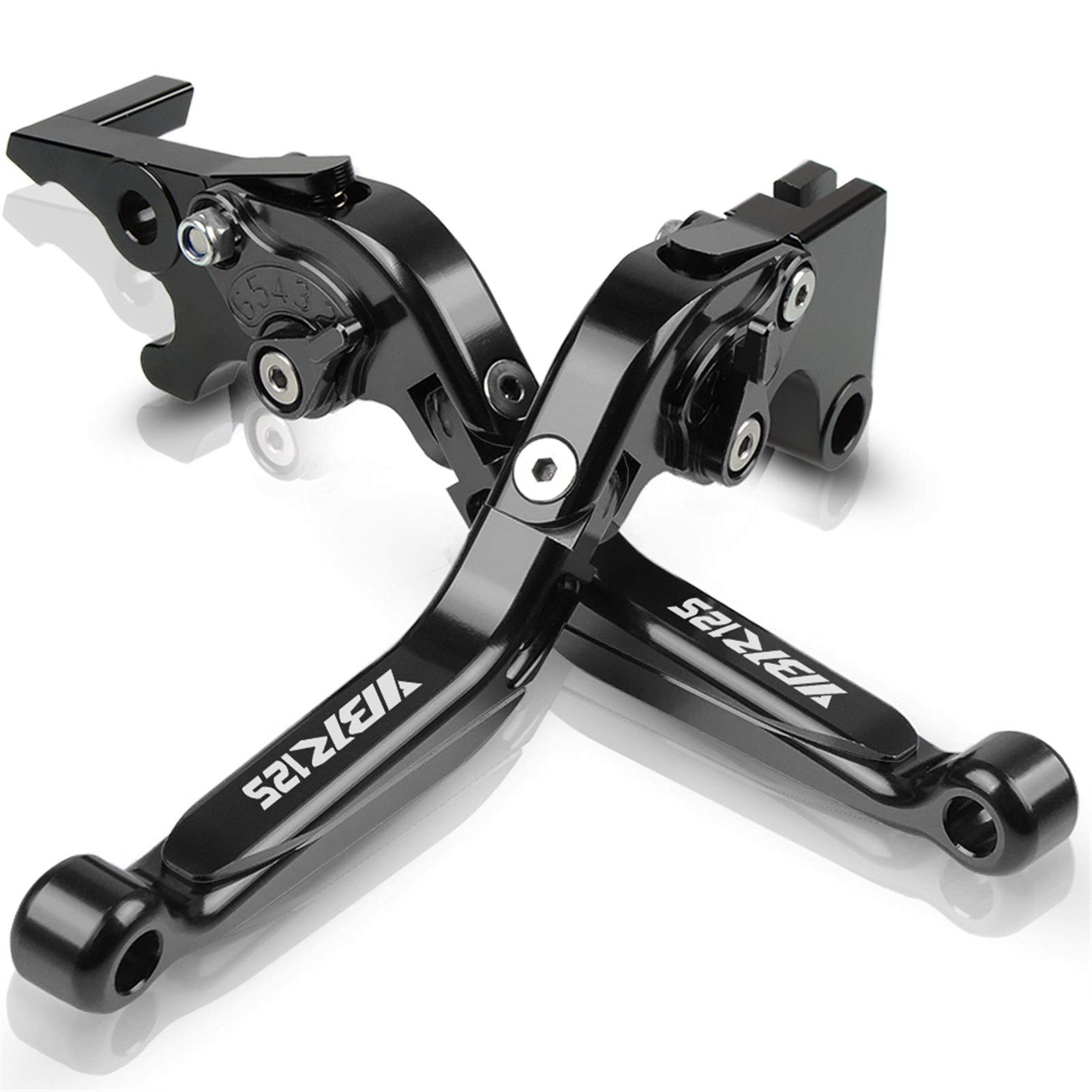 Palanca De Embrague De Freno para Yamaha YBR125 YBR 125 2005-2014 2010 2011 2012 2013 De La Motocicleta Piezas del Embrague Maneta De Freno Extensibles Asas De Mano Ajustable (Color : D)