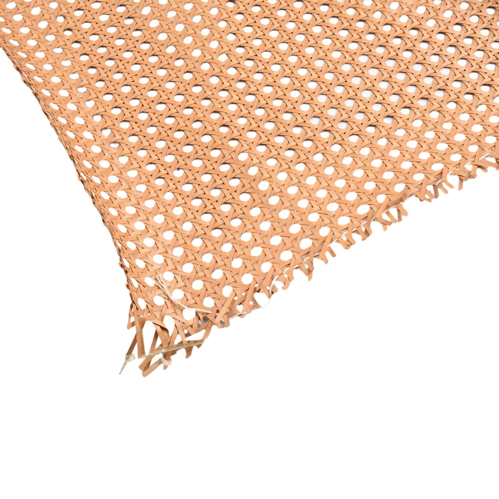 Rollo de correas de ratán de caña, 1m* 50cm tejido de malla abierta de ratán tejido de malla de ratán tejido abierto para proyectos de enlatado de muebles