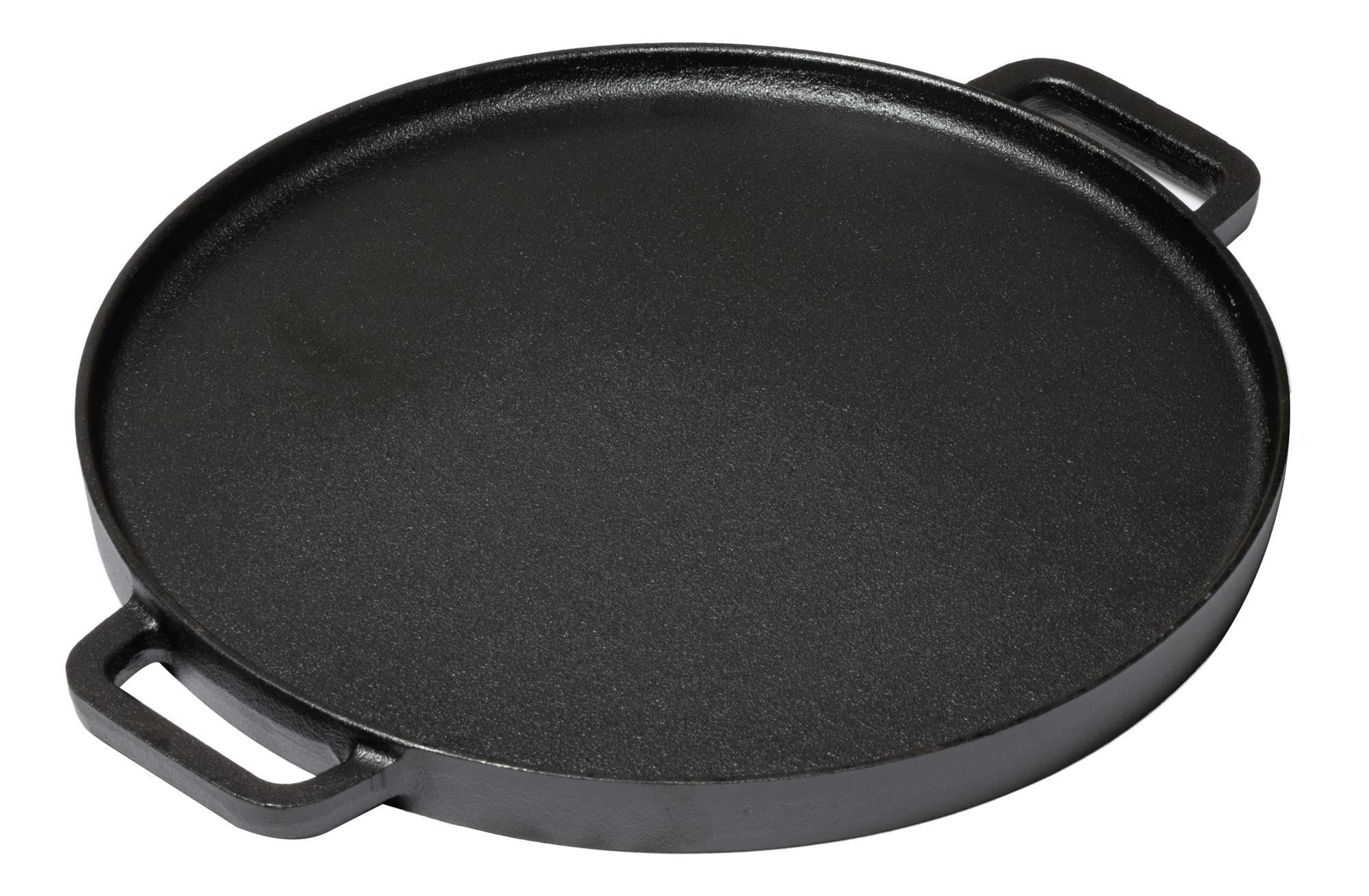 Plaque de cuisson Blackwell BBQ en fonte noire ø 30 cm - Sans revêtement antiadhésif 2 côtés