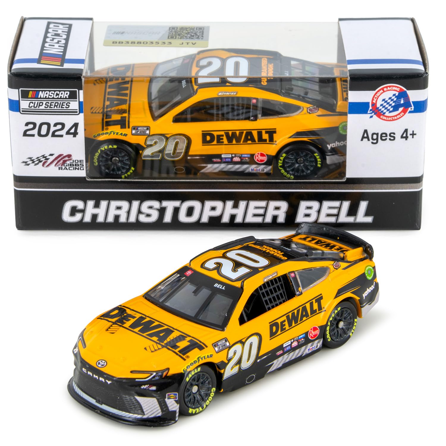 Lionel RacingChristopher Bell 2024 DWalt Diecast Car 1:64 Scale