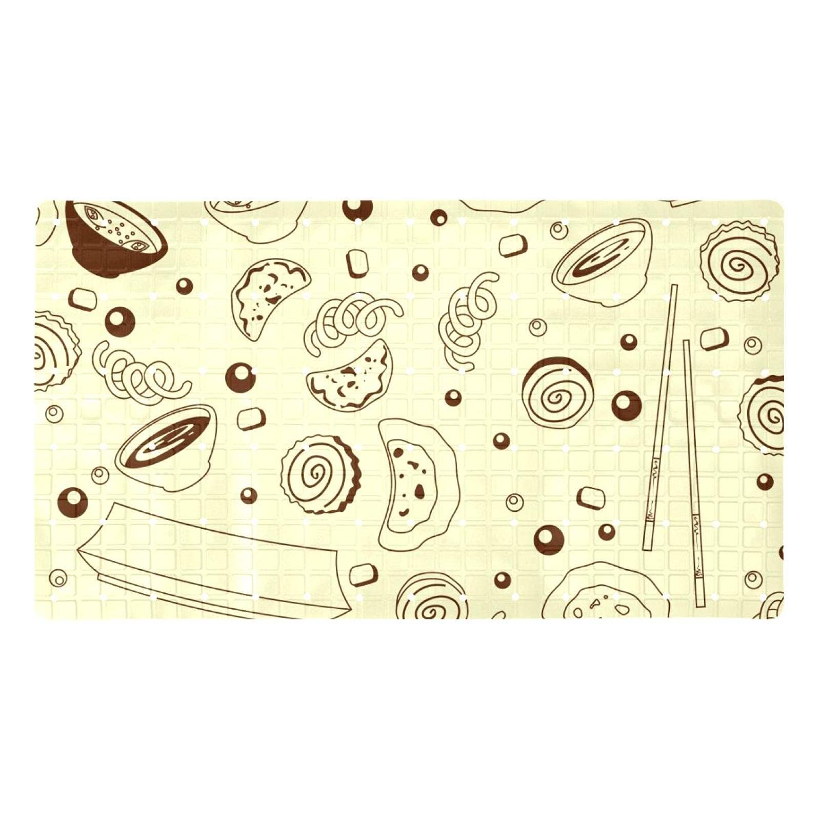 Tapis de bain antidérapant idéal pour le rituel de la douche familiale 40 x 70 cm