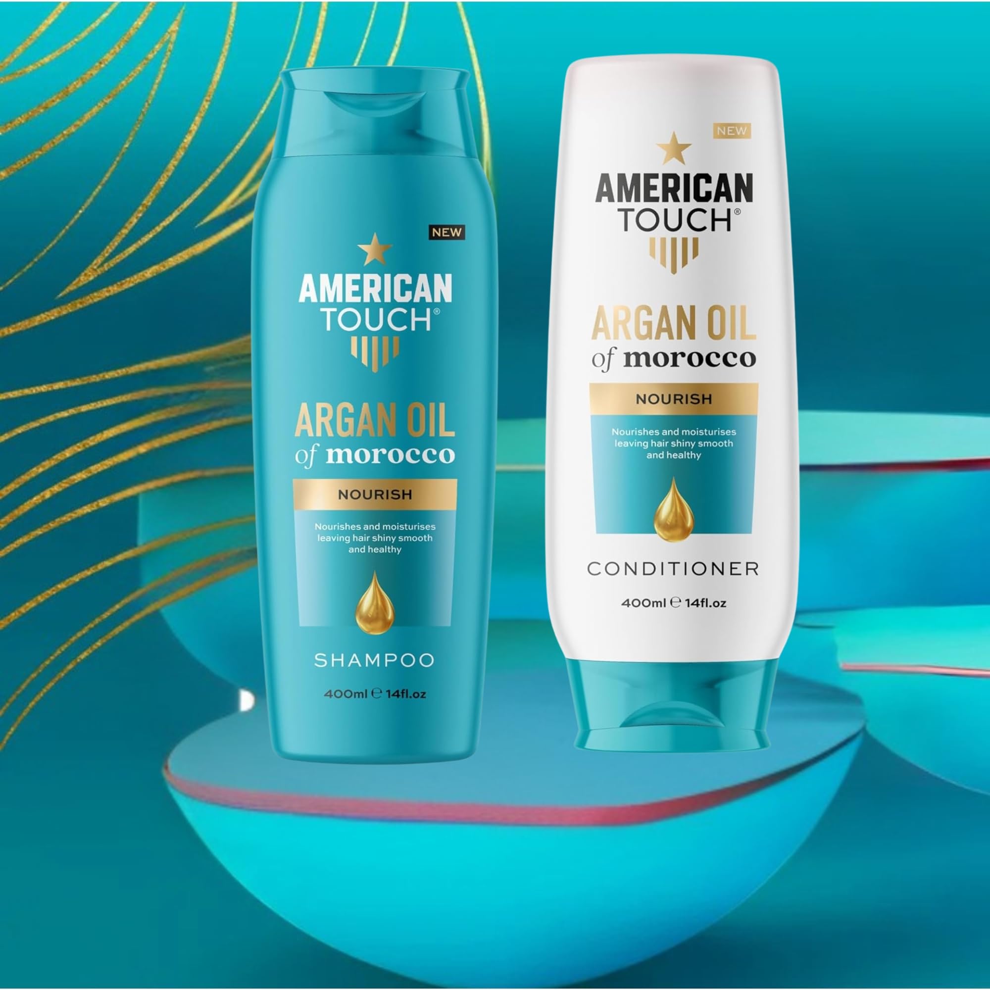 American Touch Argan Oil of Morocco Shampoo & Conditioner Bundle (2 x 400ml) - Image 2