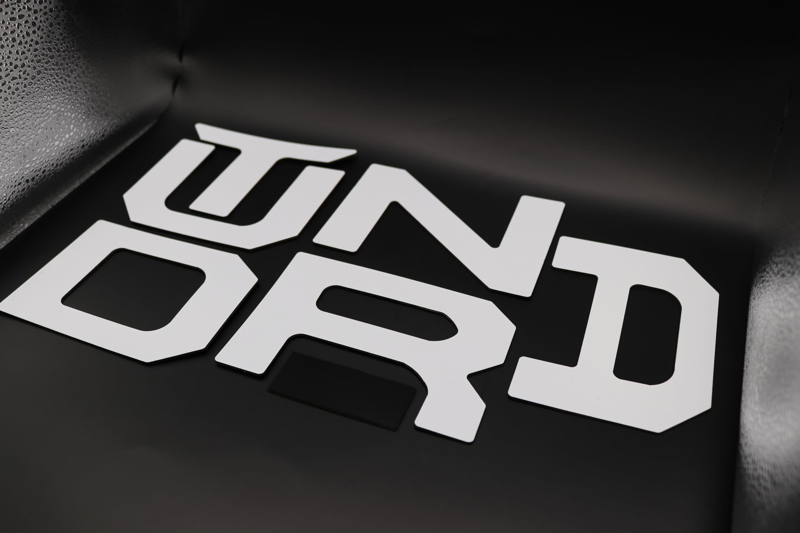 Infinite SPLY Rear Tailgate Letter Inserts Compatible with 2022-2024+ Tundra in 1/16"" w/Adhesive White, Black