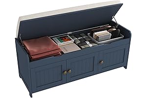 HOMEFORT Shoe Bench Storage: Entryway Bench & Bed Bench with Lift Top Storage