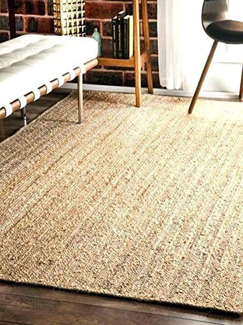 Arsh Fabs Hand Woven Braided Reversible Natural Jute Carpet for Hall, Outdoor, Indoor Etc (Natural, 5x8 feet) (B0958119W2) Amazon Price History, Amazon Price Tracker