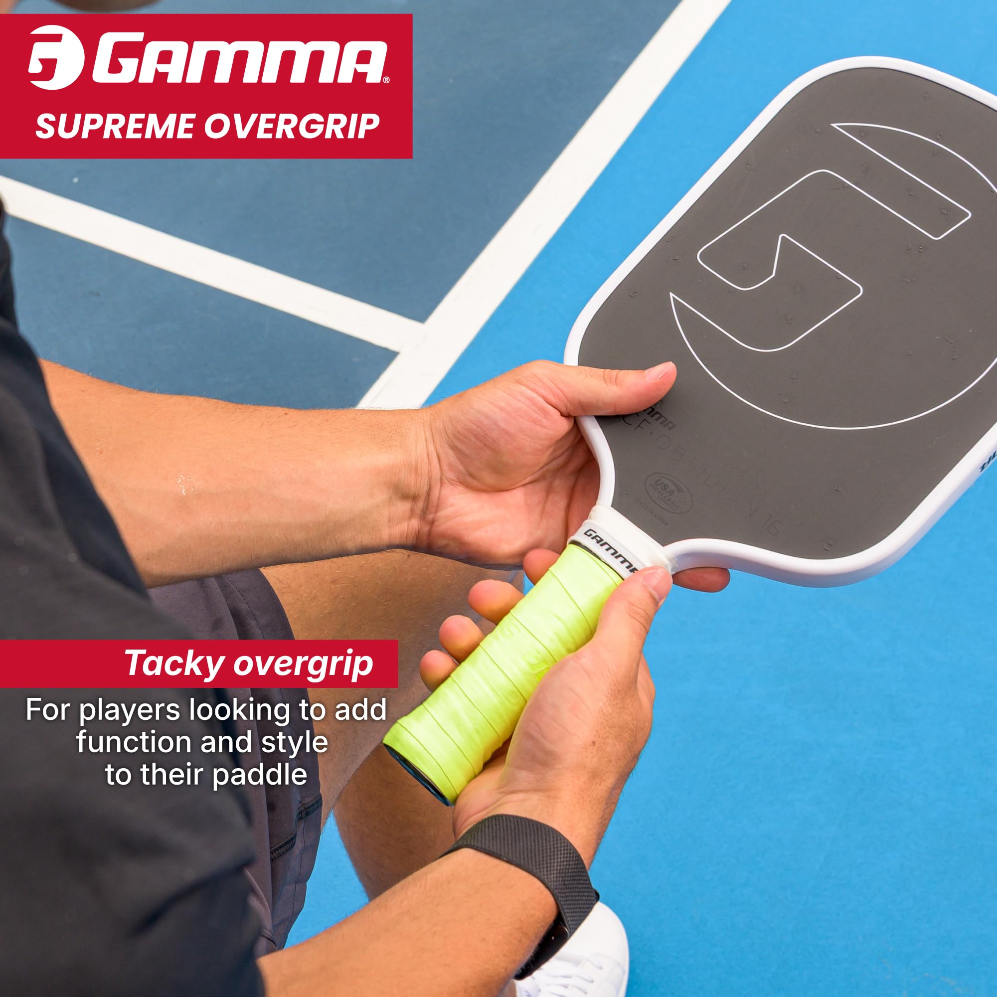 GAMMA Owijka sportowa Pickleball Supreme, różne neonowe