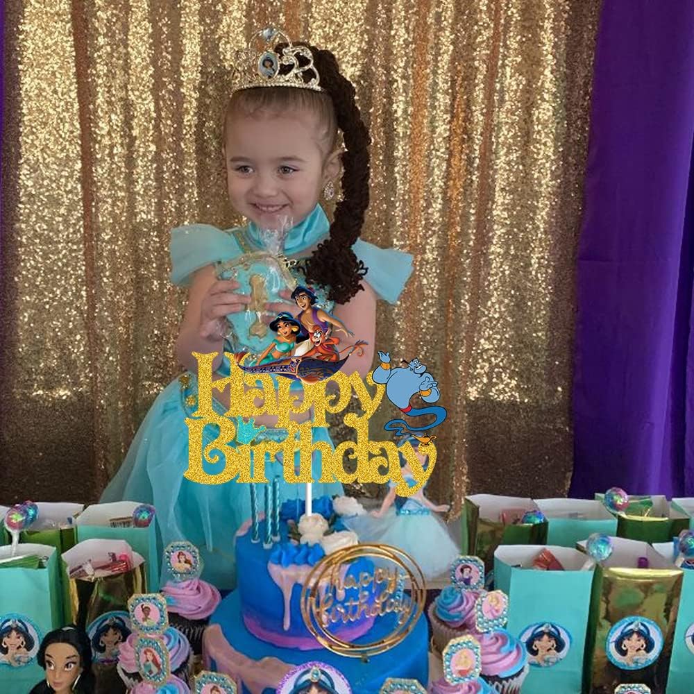 ジャスミン アラジン ケーキトッパー 誕生日 ケーキの飾り プリンセス ホットセール
