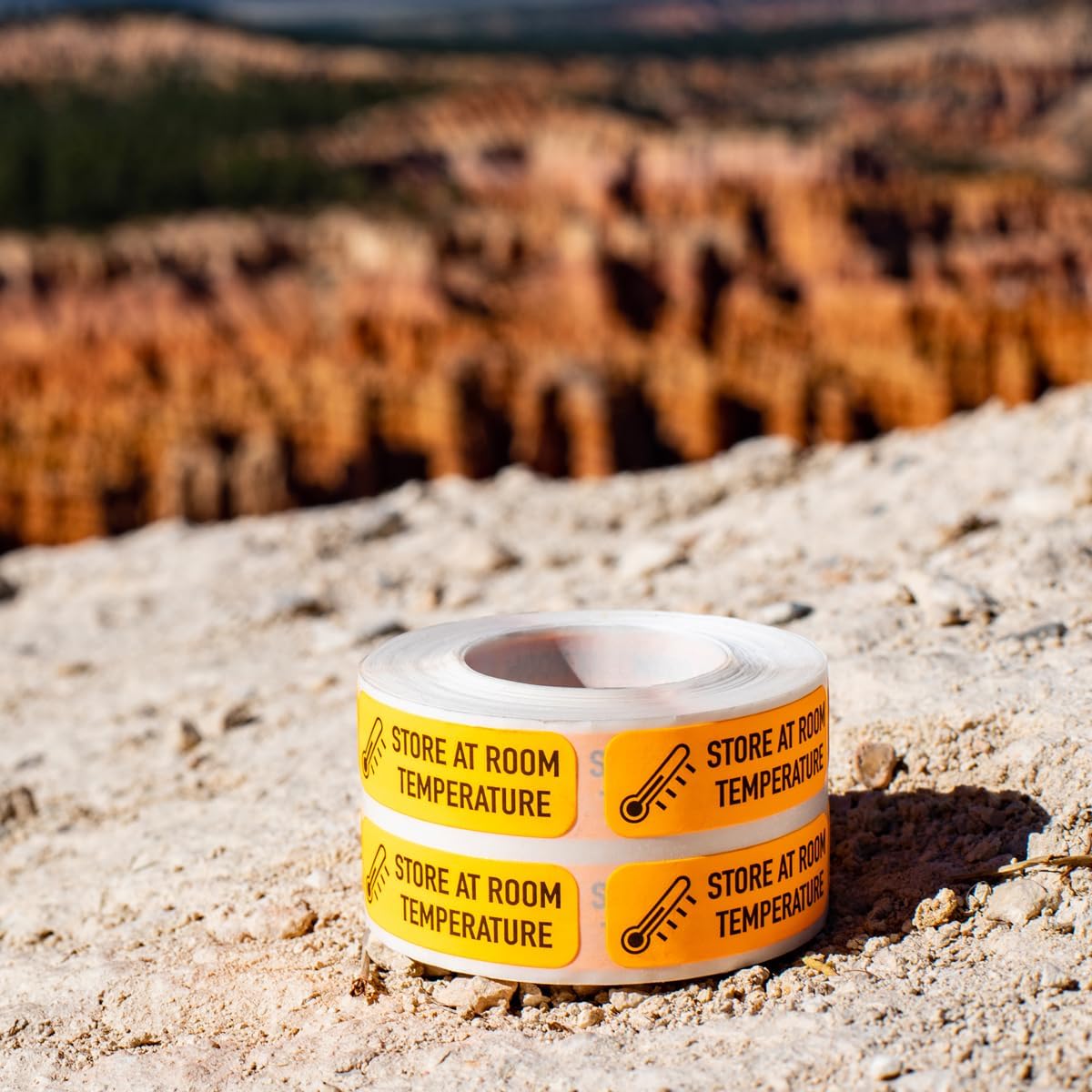 Store at Room Temperature Medical Healthcare Labels, 0.5 x 1.5 Inches in Size, 500 Labels on a Roll