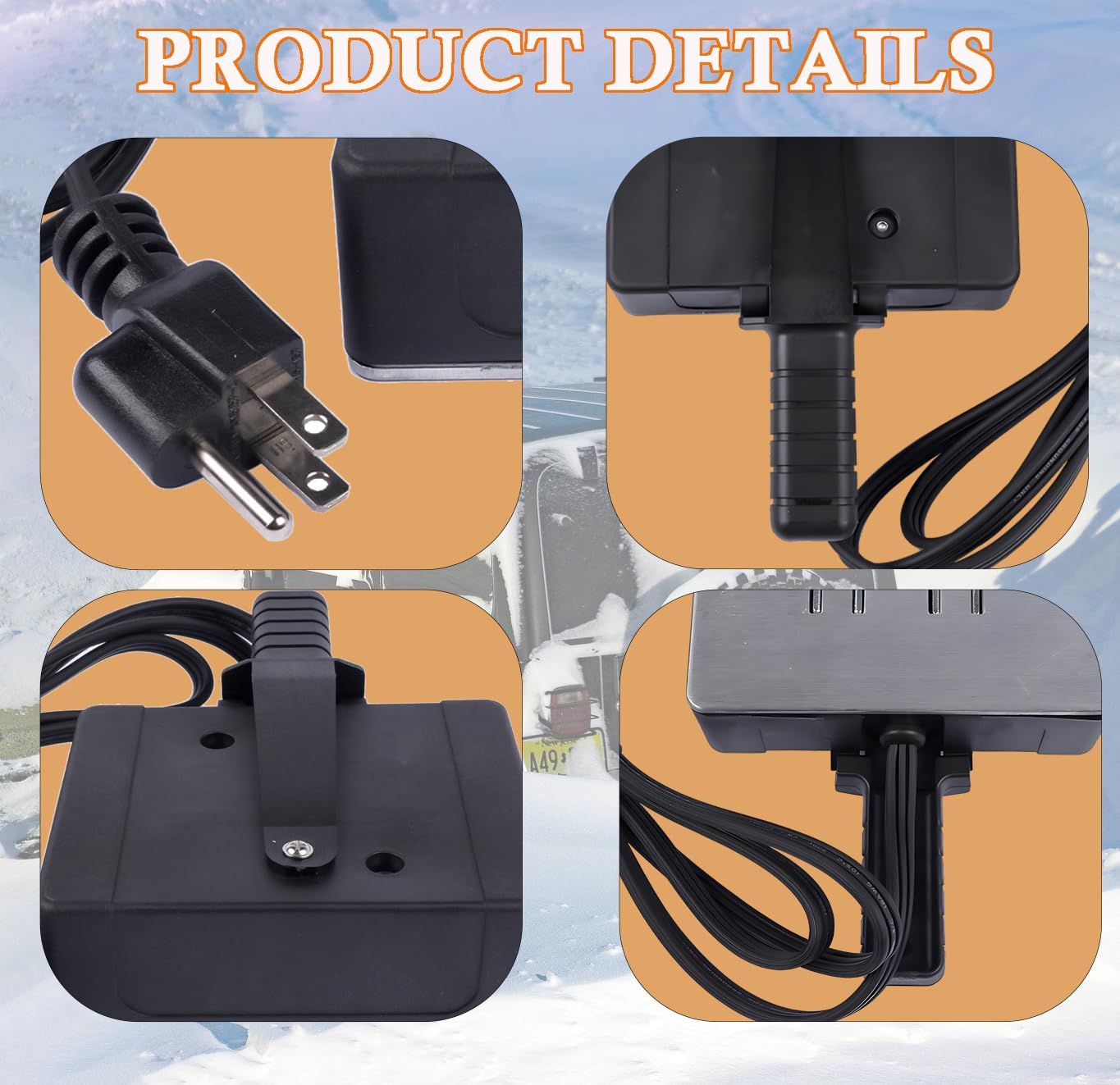 400W 1160 1160X Magnetic Engine Heater Compatible with Trucks Farm Machinery Diesel Vehicles,120V Surface-Thermostat Control for Oil Pan and Engine Block Heating