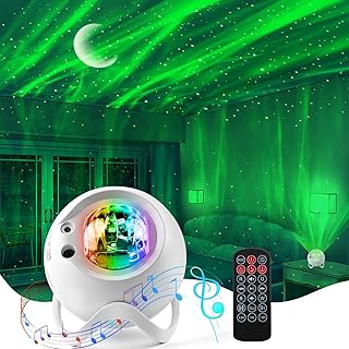 Aurora Northern Lights Projector: 60+ Light Effects White...