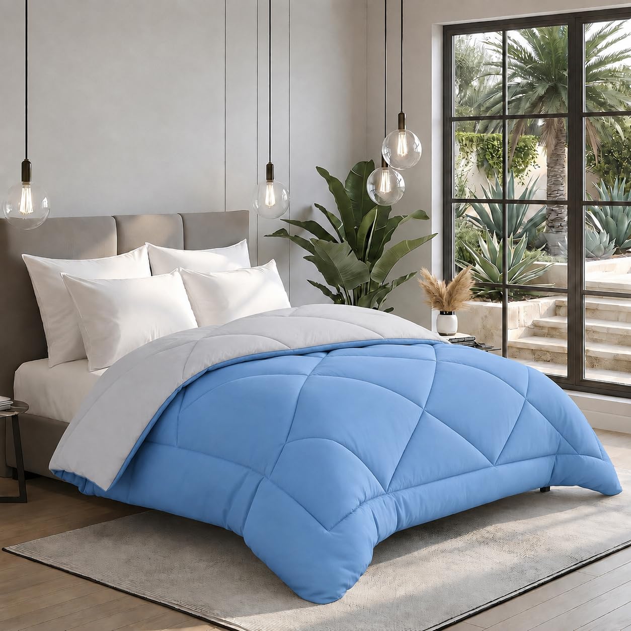 Monte Carlo Double Comforter - Lightweight & Reversible -16