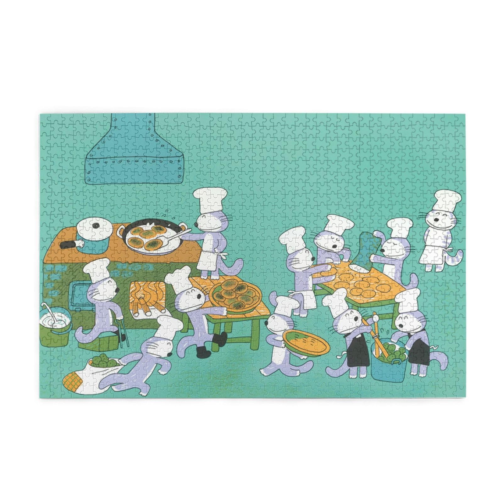 Amazon | 11ぴ-きのねこ ジグソーパズル 絵パズル 1000ピース 知育 脳