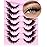 Fox Eye Lashes Wispy False Eyelashes 18mm Volume Faux Mink Lashes Soft Fake Lash Strips by Kiromiro, 7 Pairs