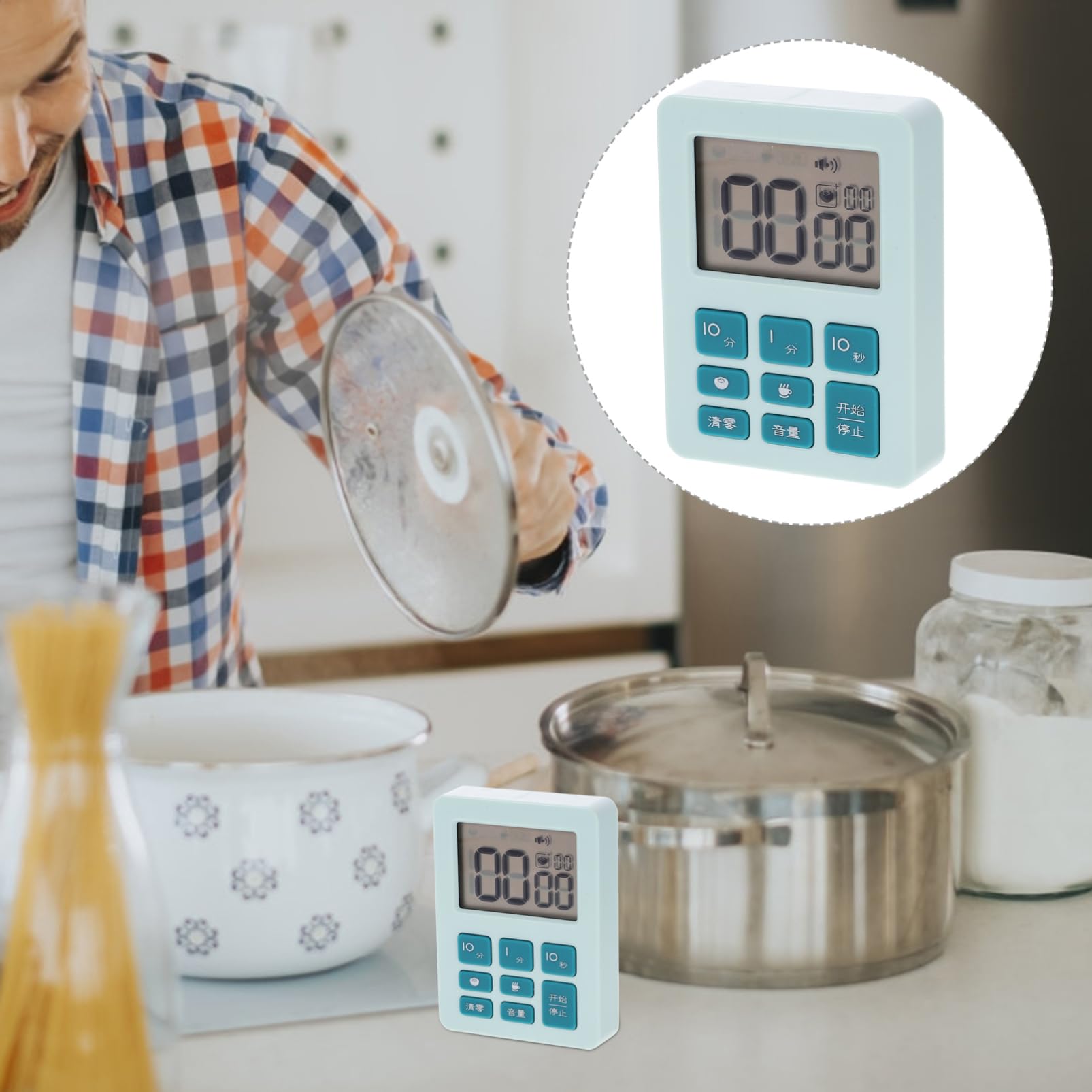 MAGICLULU 3pièces Minuteur De Cuisine Cartoon Minuteur De Bureau Et Chronomètre Apprenant pour Adultes Design Et Créatif sans Pile