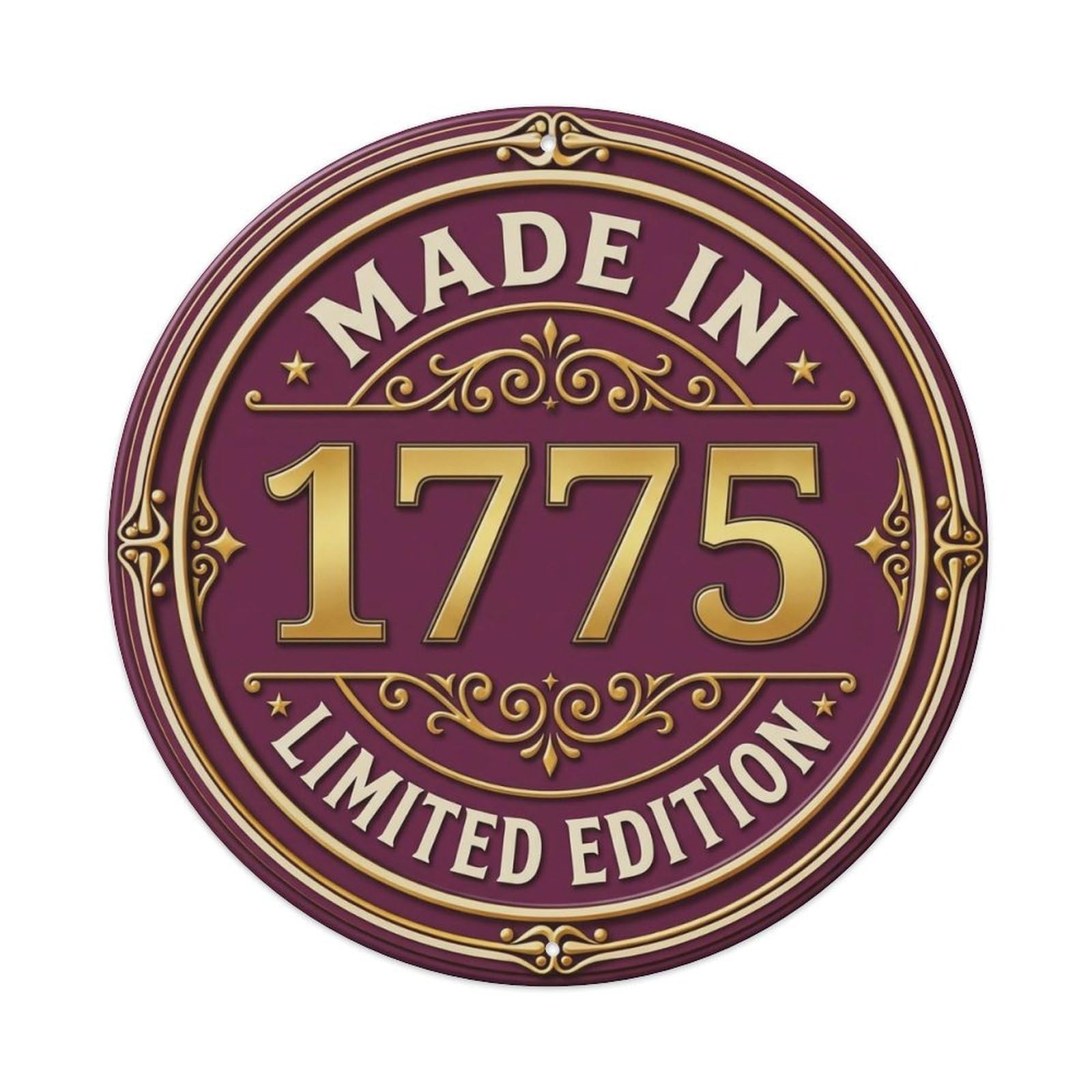 Okahys 8X8inch(20X20cm) Made In 1775 Limited Edition Metal Tin Sign