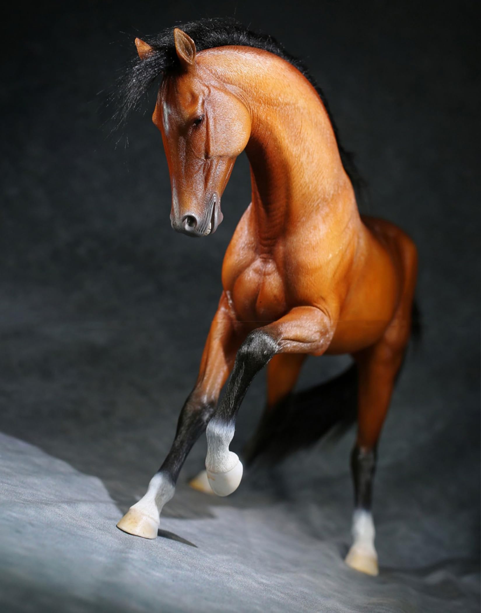 Amazon.co.jp: 1/6 サイズ アハルテケ ホース 馬 黄金の馬 動物 リアル
