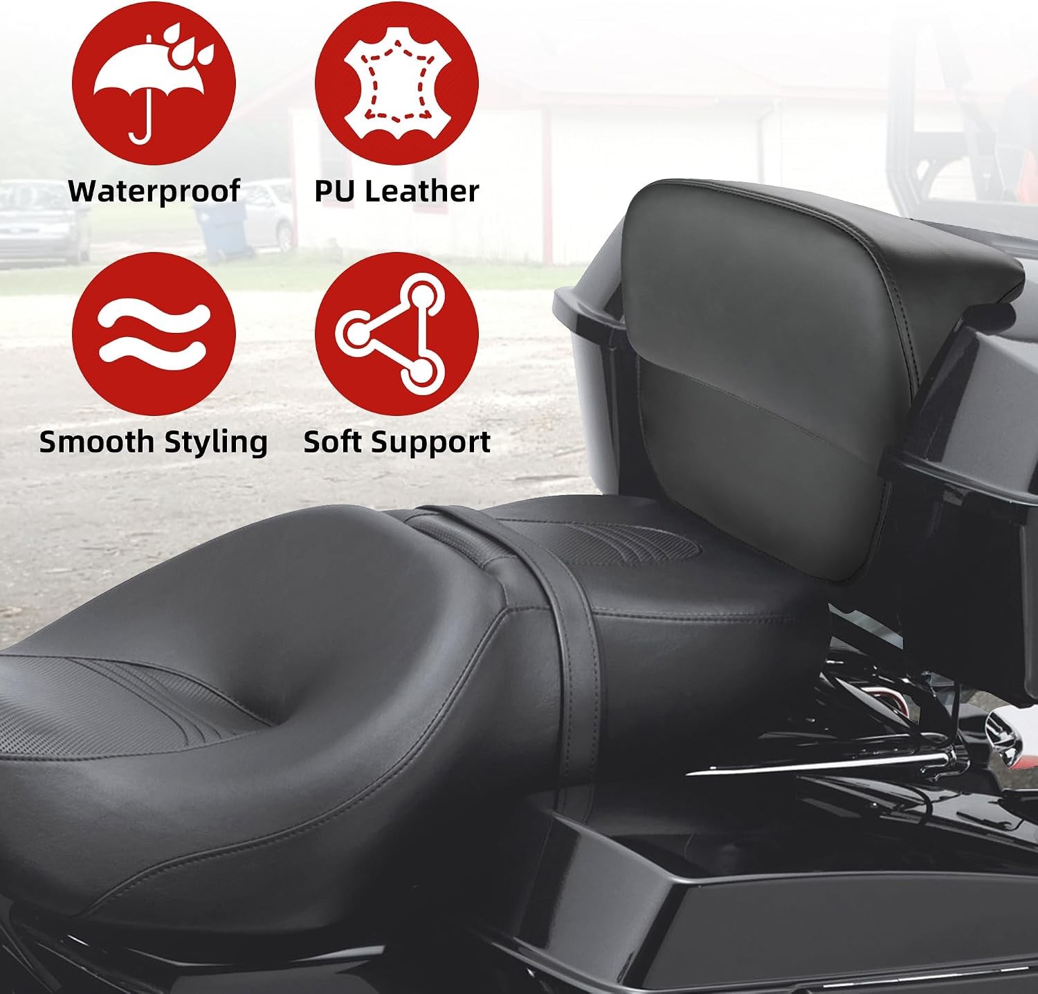 Motorcycle Chopped Tour Pack Cushion Pad