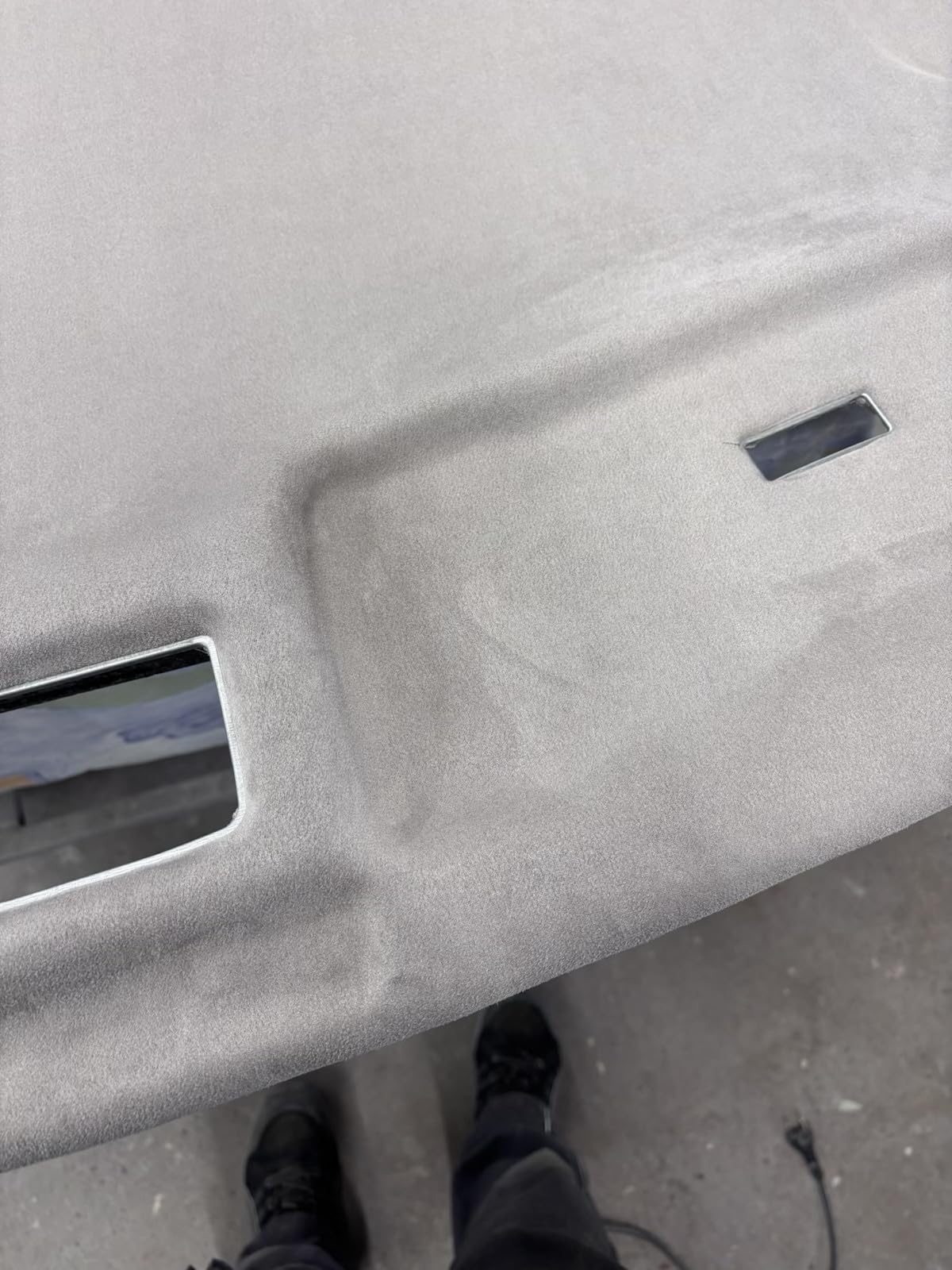 Silver Suede Headlining Stretch Spandex Material for Car Auto Headliner & Trim (2 metres (200cm X 150cm))