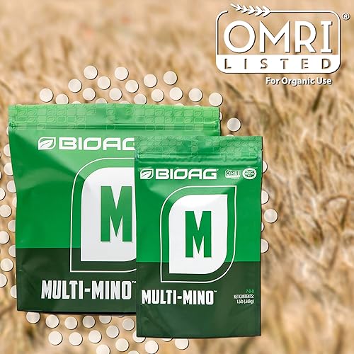 Vista 2 de Fertilizante orgánico de micronutrientes Multi-Mino, fertilizante de micronutrientes complejos con aminoácidos (1.5 libras)
