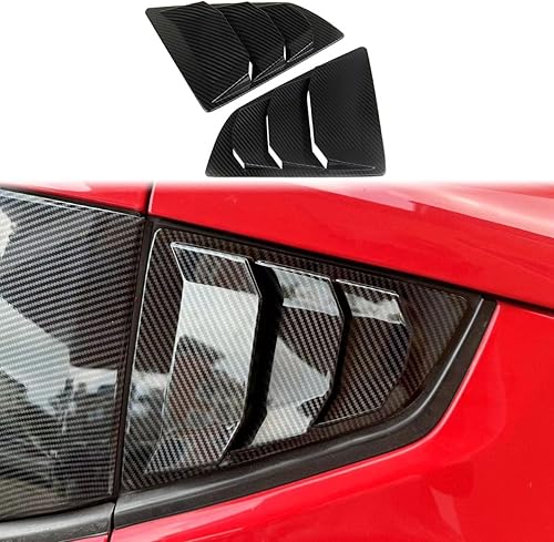 Persianas Tipo Louver para Ventana Lateral Estilo Fibra de Carbono Cubiertas de Ventilación de Aire para Nissan 370Z