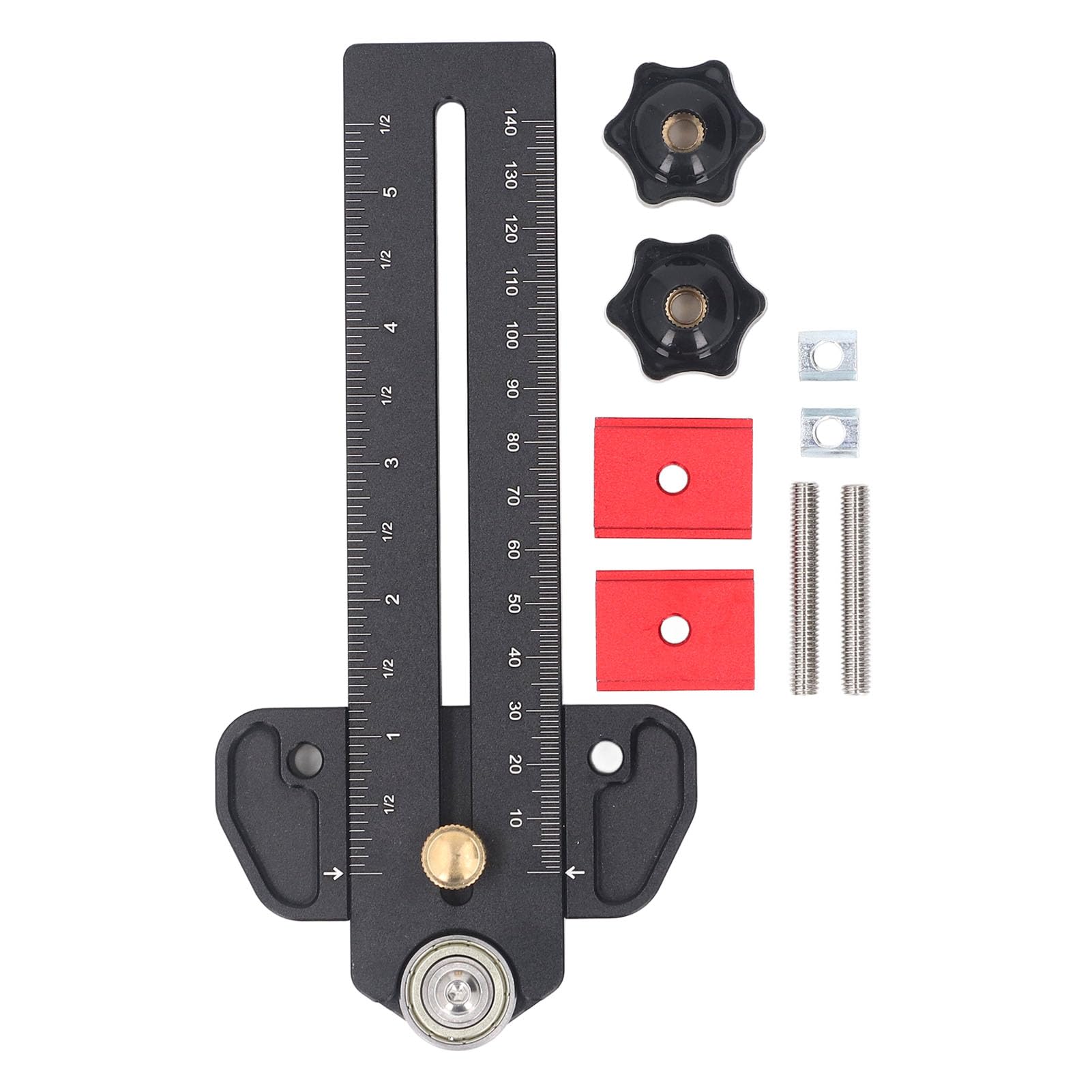 Gabarit de scie avec fentes T et U compatible fente d'onglet standard