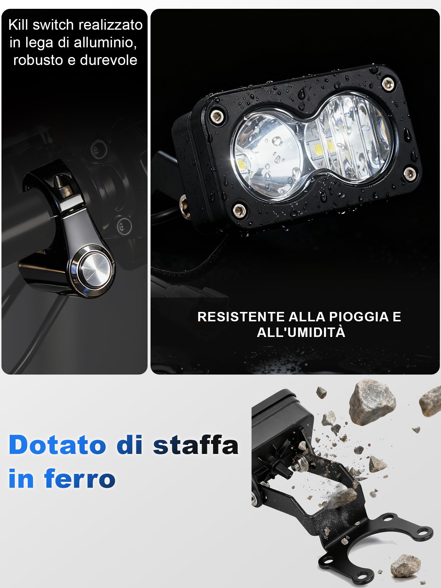 Fari per Motocicletta Luci Anteriori per Moto da Cross per Talaria Sting R MX4 MX3 TL4000 TL3000 per Talaria 4000 con Interruttore Talaria, Luce Bianca