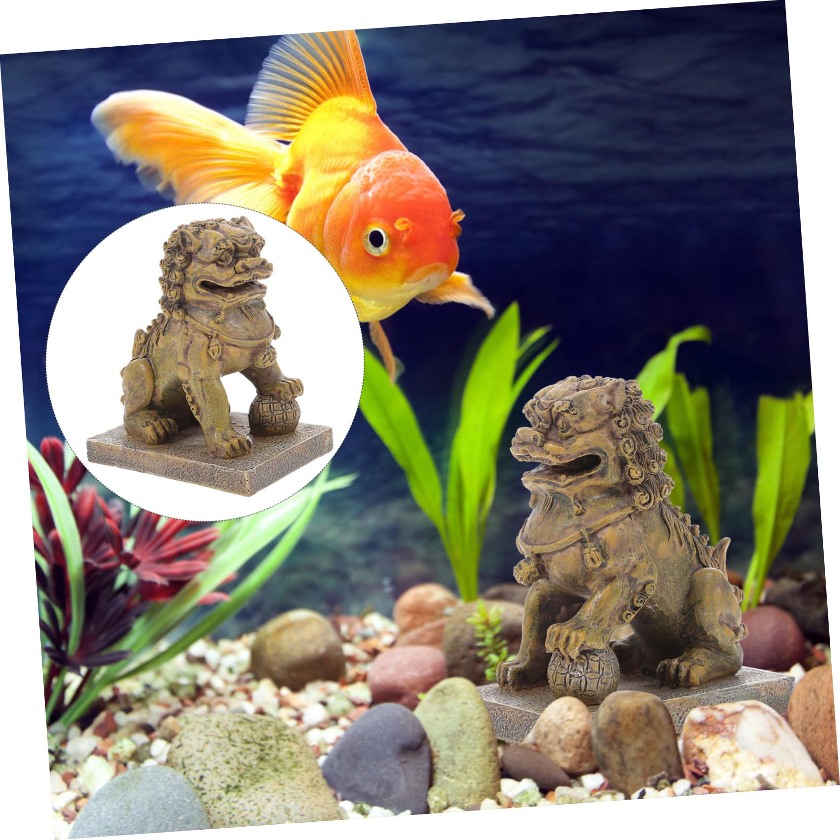 Hemobllo 3 Pezzi Simulazione Acquario Roccia Statua Di Pietra Ornamento Acquario Statua Di Acquari Decorazione Acquario Paesaggio Acquario Statua Di Animale Resina
