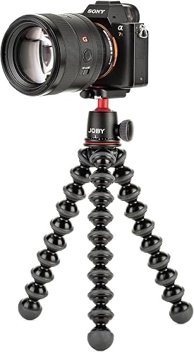 JOBY JB01507-BWW GorillaPod 3K Kit, Flexible Lightweight Tripod with BallHead for DSLR and CSC/Mirrorless Camera Up to 3 kg Payload, Black