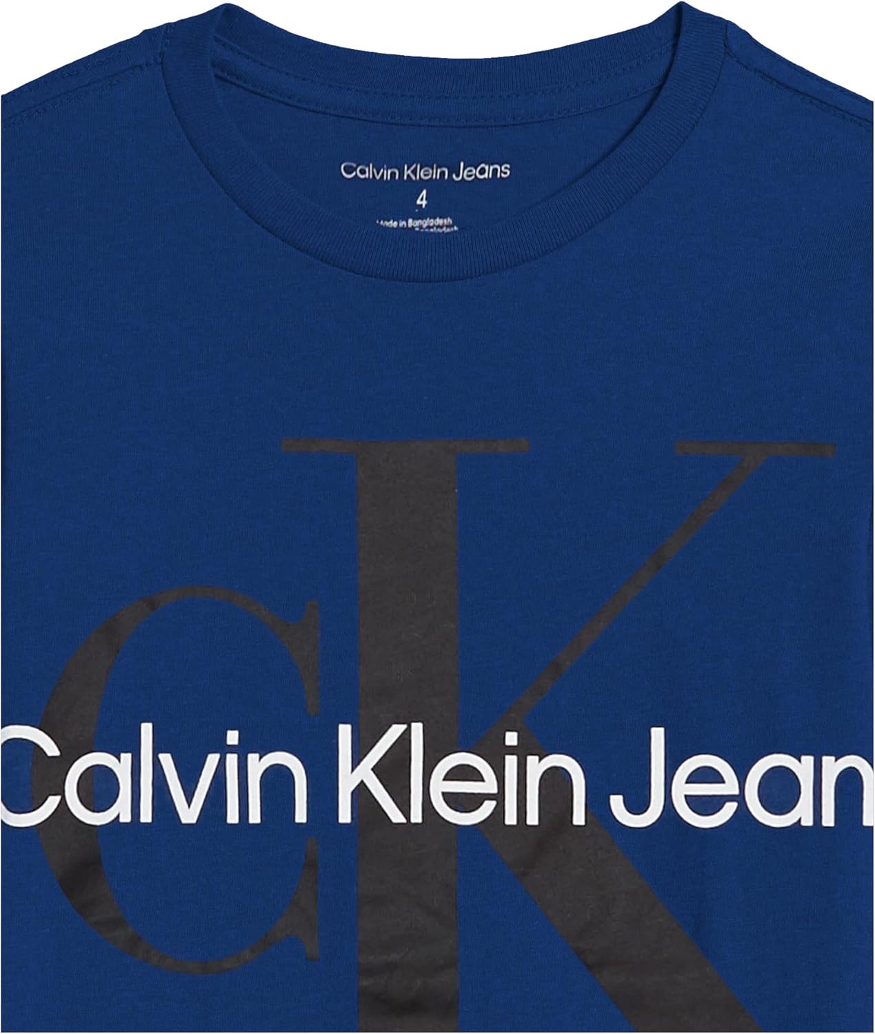 Calvin Klein Boys Short Sleeve Logo Crew Neck T-Shirt, Soft, Comfortable, Relaxed Fit - Image 3