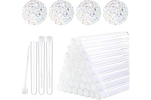 50 Pcs Diamond Lash Wand Holder - Eyelash Makeup Accessory for Beauty Professionals