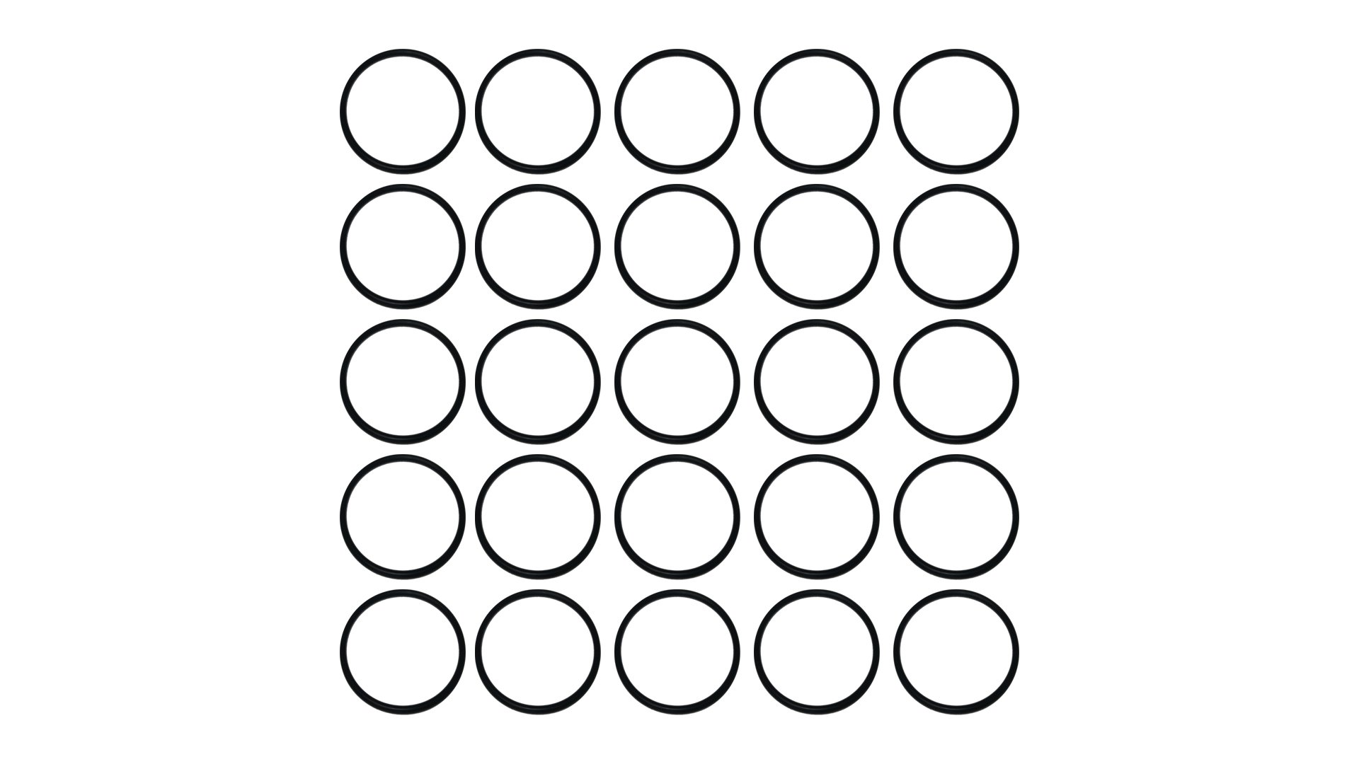 Sterling Seal OR90BLKBUN208X25 208 BUNA/NBR O-Ring, Nitrile, 90 Durometer Hardness (Pack of 25)