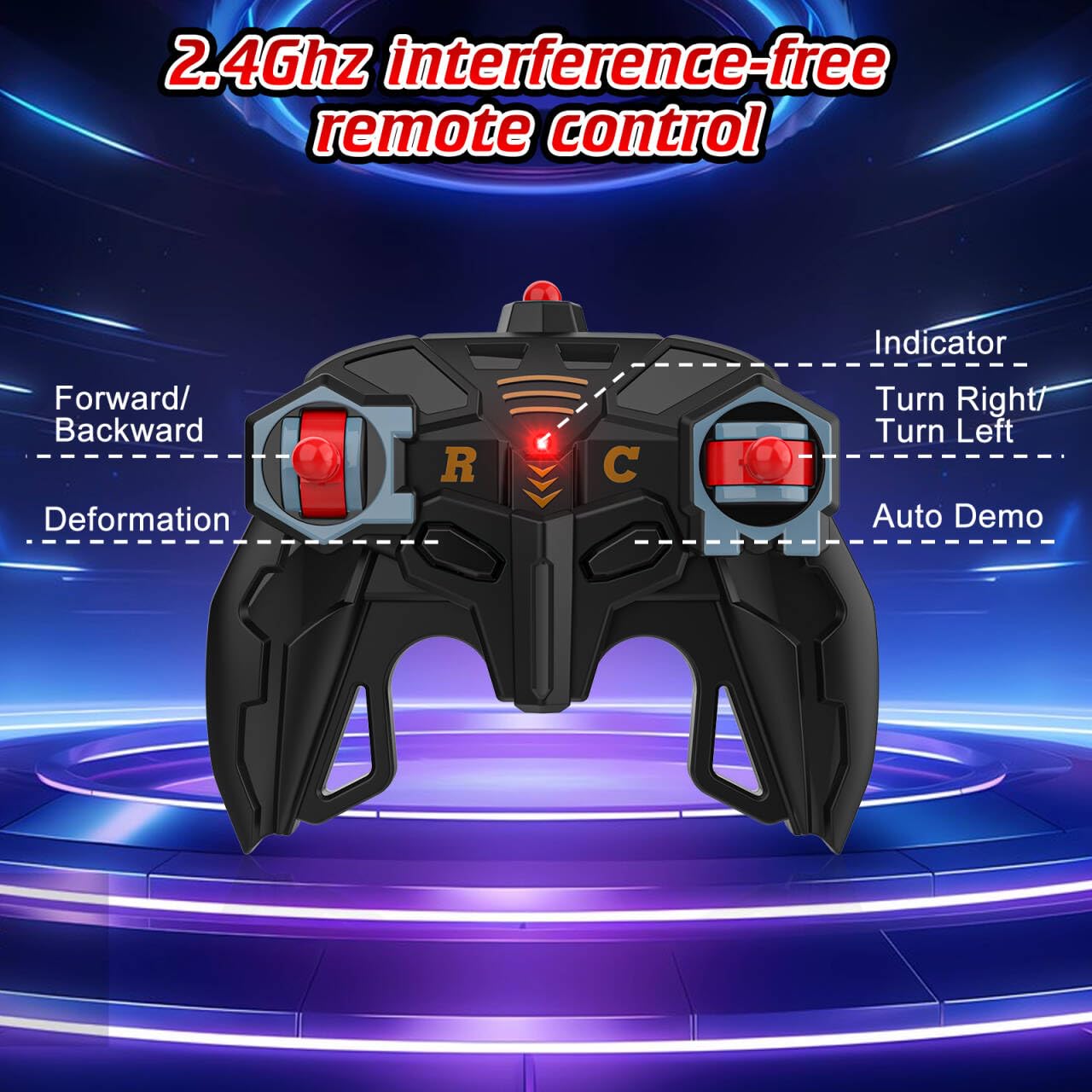 Voiture Télécommandée Robot, Transformable RC Spider Car Radiocommande Jouet Enfant Fille Garcon 3 4 5 6 7 8 9 10 Ans Jeux Cadeau Anniversaire Noël, Voiture Téléguidée de Course 1:18 Modèle Véhicule