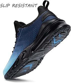 LARNMERN Men Non Slip Work Sneakers Water Resistant Food Service Zapatos Trabajo Antideslizantes Walking Shoes Waterproof Shoes Slip-on