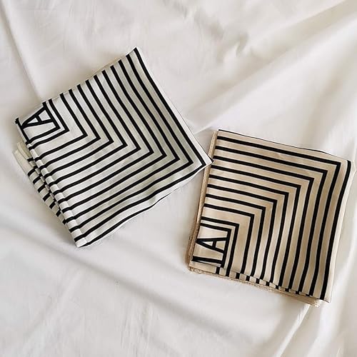 Miniatura 244 de FONYVE - Pañuelo de satén sedoso de tamaño mediano para mujer, cuadrado, 27.5 x 27.5 pulgadas