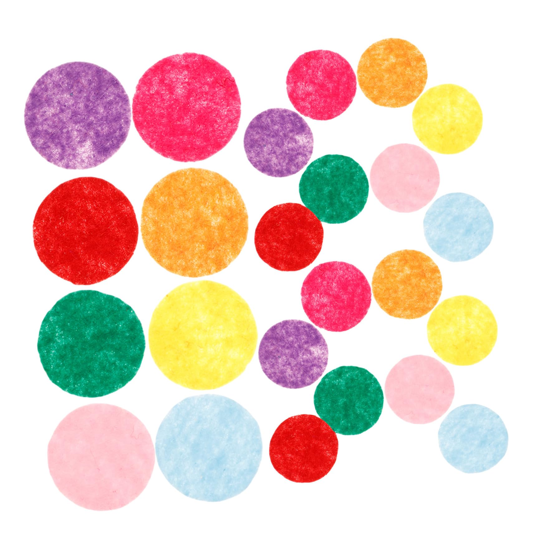 Gadpiparty Cercles En Feutre Non Tissé 2,5 Cm Pour Bricolage 100 Pièces Couleurs Mélangées Fournitures Diy Artisanat Projets Créatifs Décorations