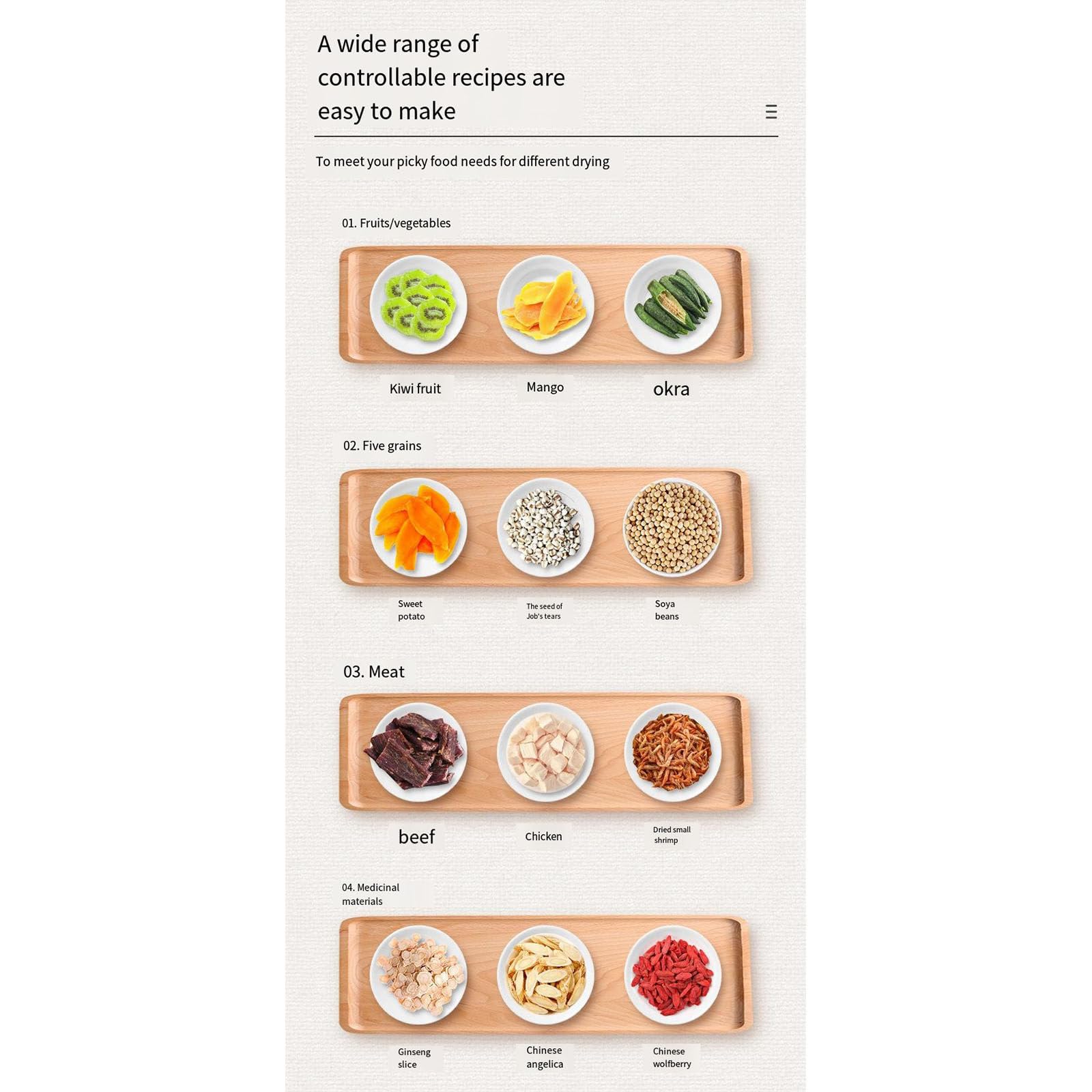 Secador de frutas y verduras de 12 capas de acero inoxidable, iluminación LED, ajuste de tiempo/temperatura, secador de deshidratación de alimentos para el hogar
