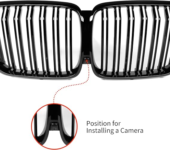 Front Grill/Grilles Kidney Grill Replacement for BMW X5 Series G05 2020-2022 (Gloss Black)