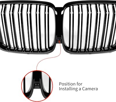Front Grill/Grilles Kidney Grill Replacement for BMW X5 Series G05 2020-2022 (Gloss Black)